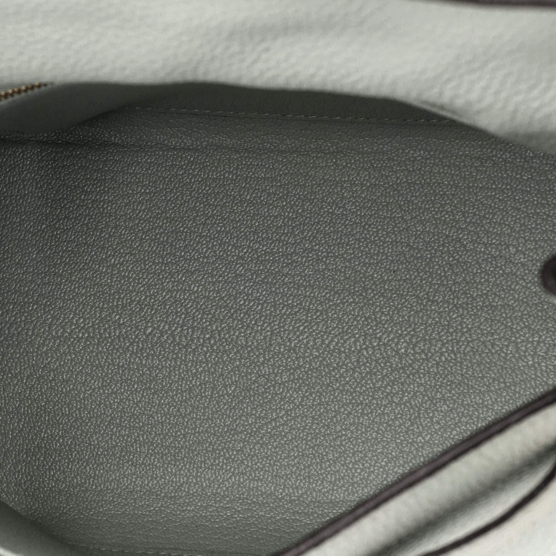 Pre-Owned Hermes Kelly Handbag Grey Togo with Gold Hardware 25, Alternate, color, 