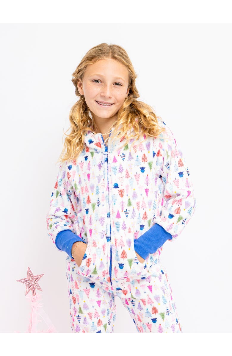 Preppy Goose Christmas Plush One Piece Jumpsuit, Alternate, color, 