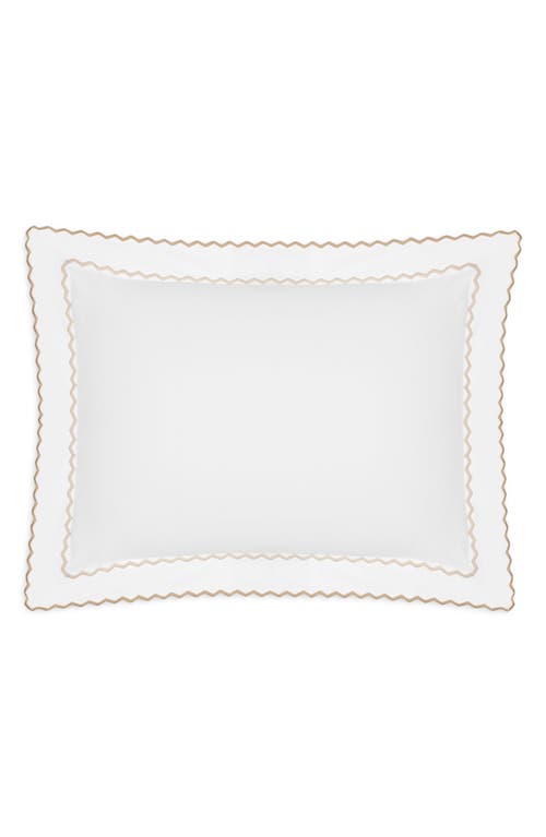 Matouk Axel Embroidered Boudoir Pillow Sham In Neutral