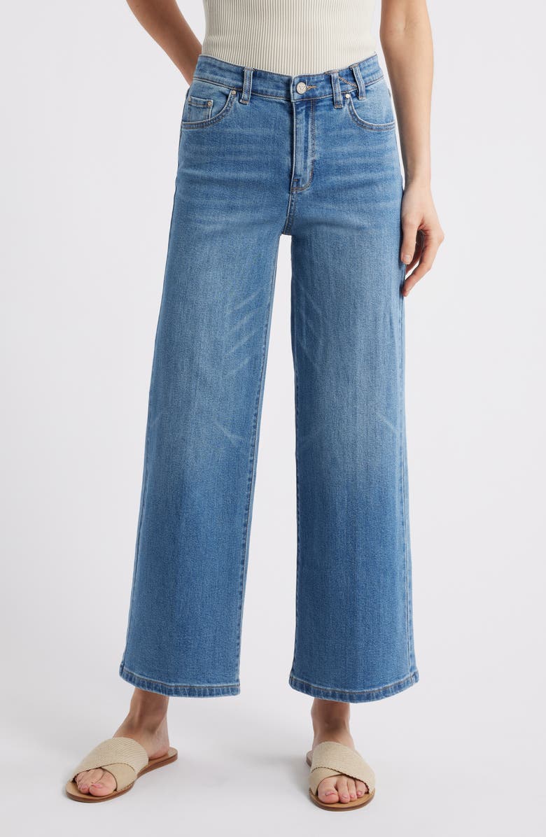 NIC+ZOE Weekend Wide Leg Jeans, Main, color, Skyline