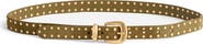 Madewell Flat Studded Western Suede Belt