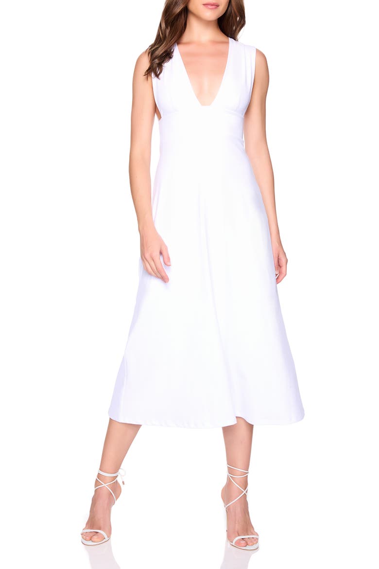 A-Line Midi Dress, Main, color, SUGAR