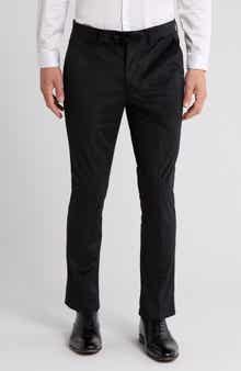 Slim Fit Velvet Dress Pants