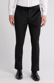 Tahari Slim Fit Velvet Dress Pants