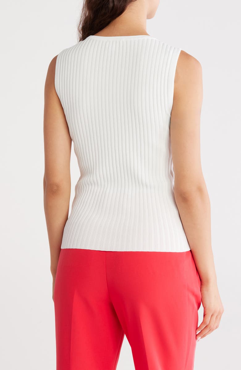DKNY Sleeveless Sweater, Alternate, color, Ivory