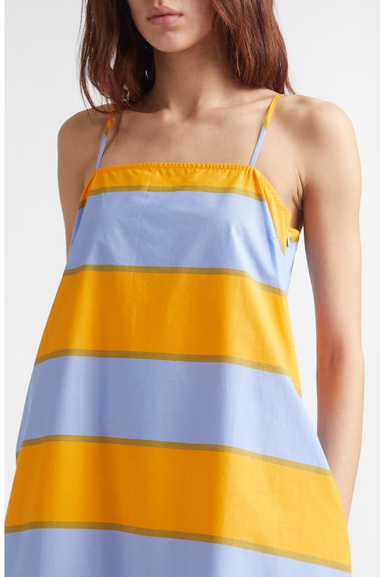 Pelit Galleria Colorblock Stripe Cotton Dress, Alternate, color, BLUE ORANGE