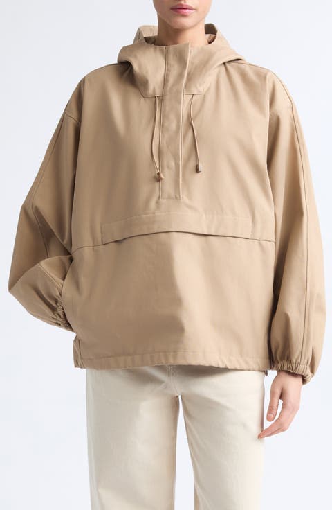 Oversize Hooded Cotton Anorak