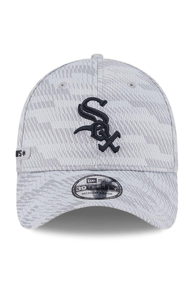 Men's New Era Gray Chicago White Sox 2025 MLB Clubhouse 39THIRTY Flex Hat, Alternate, color, Gray