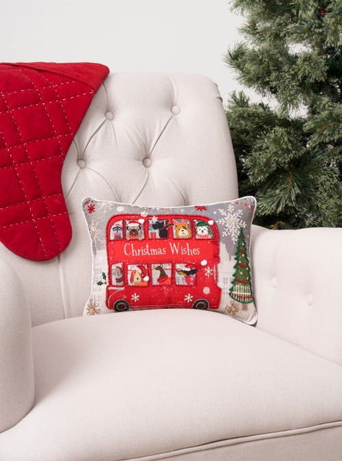 C & F Home C&f Home Christmas Wishes Throw Pillow, 10" X 14" In Red