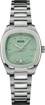 MIDO Multifort TV Diamond Bracelet Watch, 27.6mm x 28mm