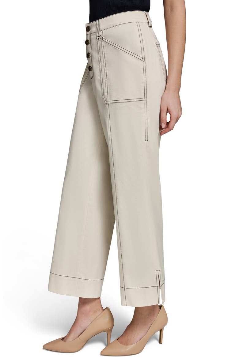 Straight Leg Crop Pants, Alternate, color, BISQUE MULTI