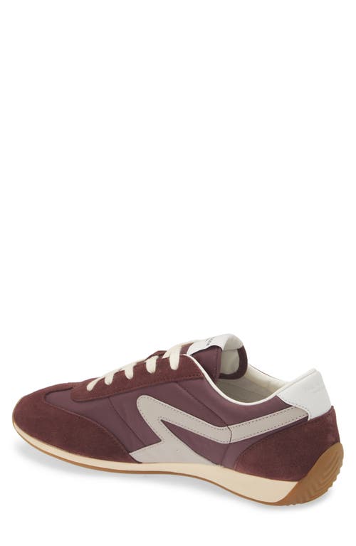 Rag & Bone Retro Runner Womens Two Tone Man Made Casual And Fashion Sneakers In Grape