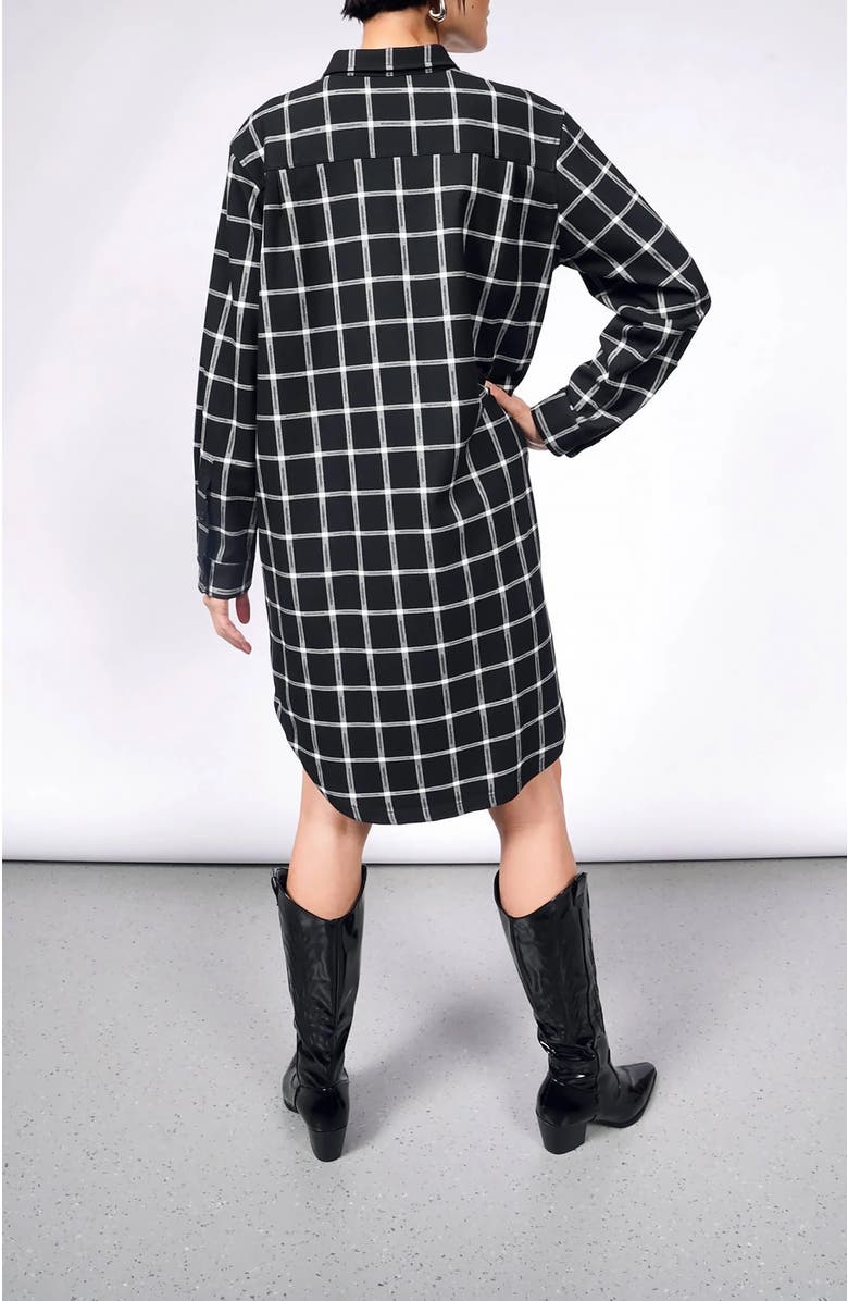 WILDFANG The Essential Plaid Long Sleeve Shirt Dress, Alternate, color, 