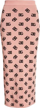 Dolce&Gabbana Logo Jacquard Pencil Skirt