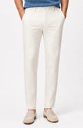 Onia Linen Blend Flat Front Pants