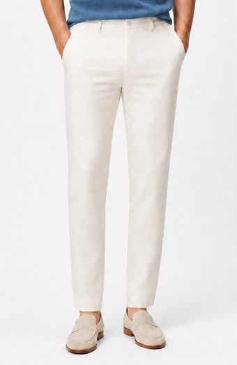 Onia Linen Blend Flat Front Pants