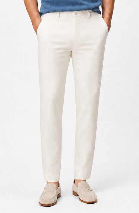 Onia Linen Blend Flat Front Pants