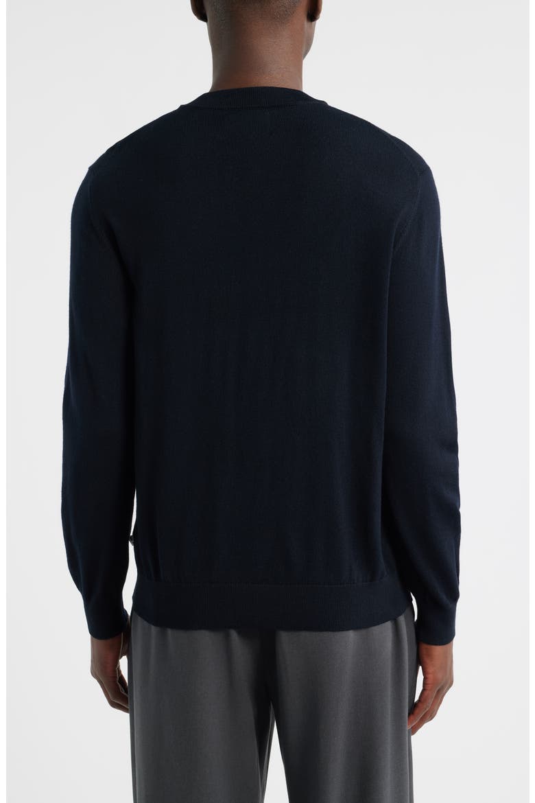 Serge 6584 Wool Blend V-Neck Sweater, Alternate, color, DEEP NAVY