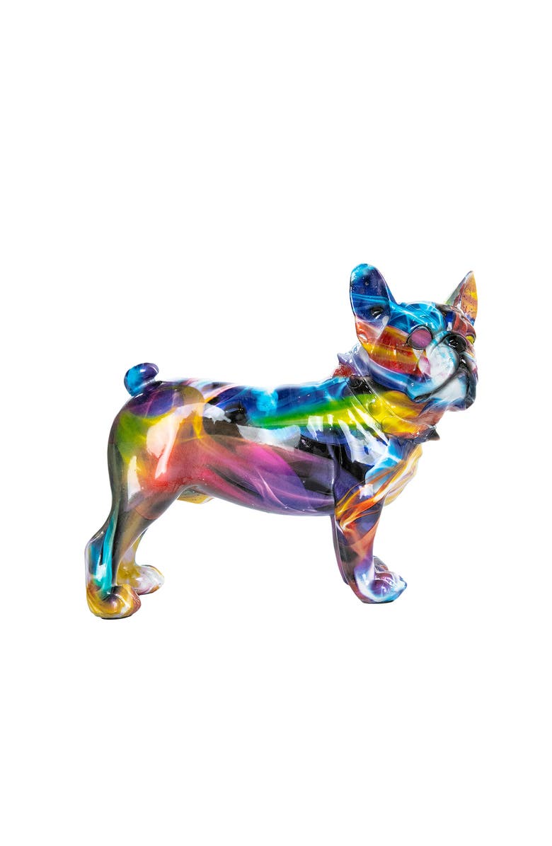 INTERIOR ILLUSIONS Plus Smoke Art Bulldog Ears Up, Alternate, color, Multi-Color