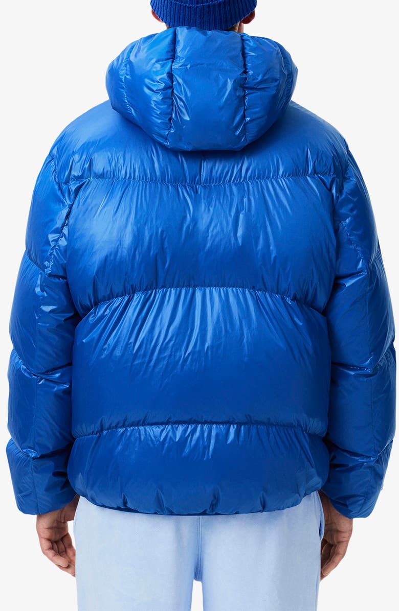 Lacoste Water Repellent Down Short Puffer Jacket, Alternate, color, Lazuli