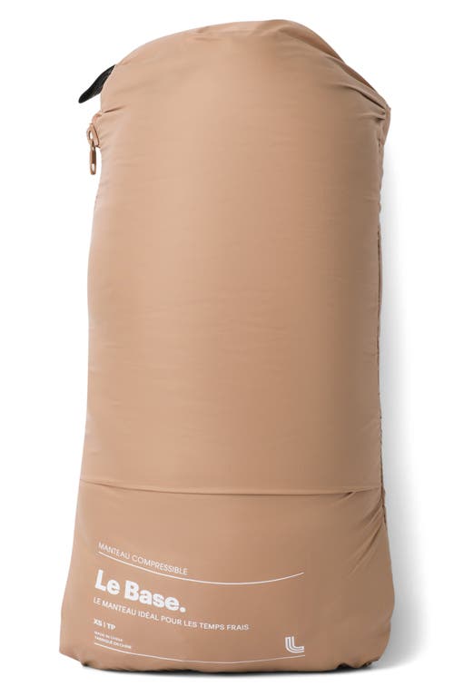 Lole The Base Packable Insulated Hooded Jacket In Brown