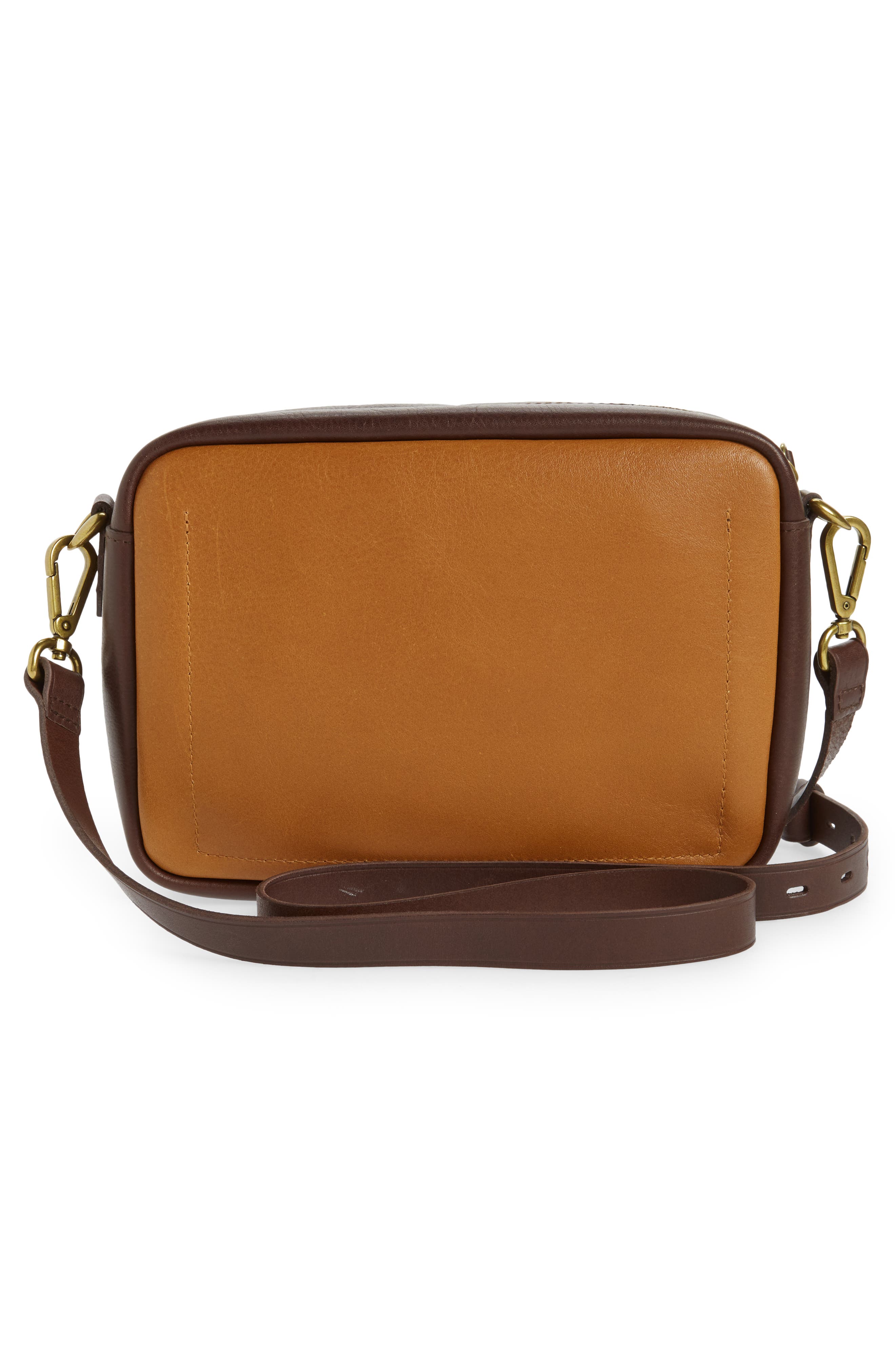 Madewell The Large Transport Colorblock Leather Camera Bag, Alternate, color, 