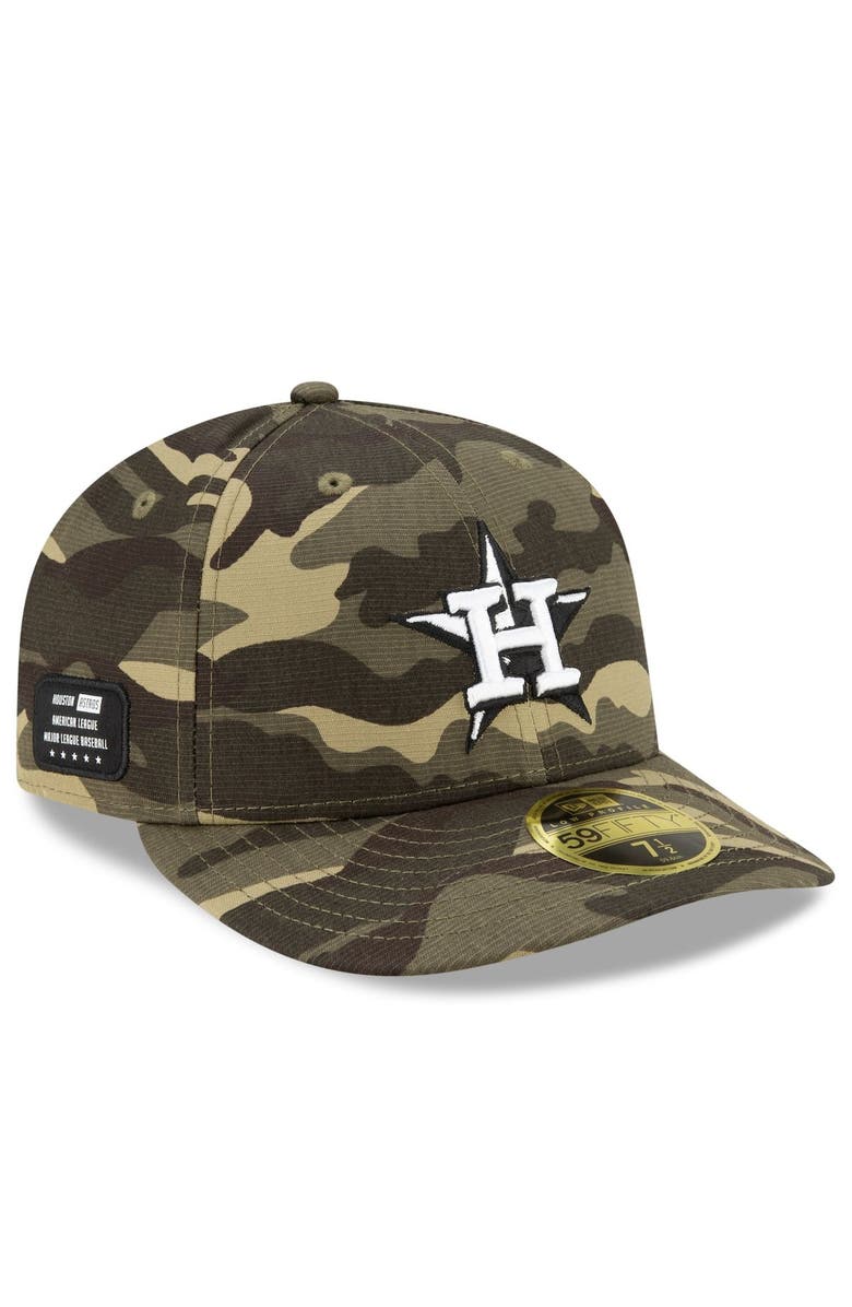New Era Men's New Era Camo Houston Astros 2021 Armed Forces Day On-Field Low Profile 59FIFTY Fitted Hat, Main, color, 