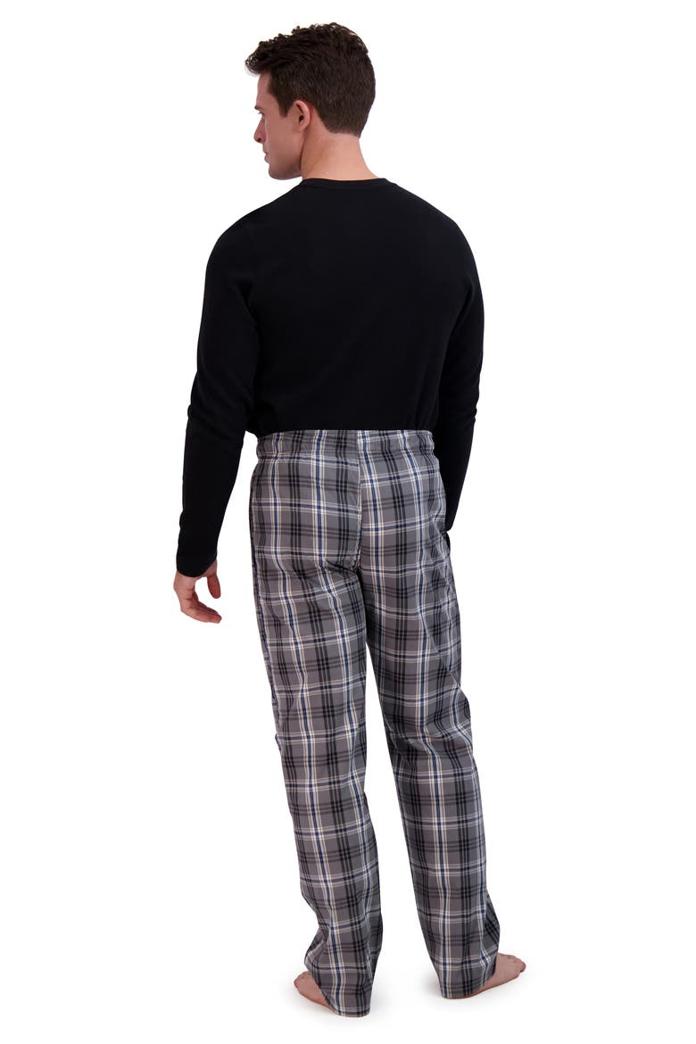 Plaid Woven Sleep Pants, Alternate, color, BLACK PLAID