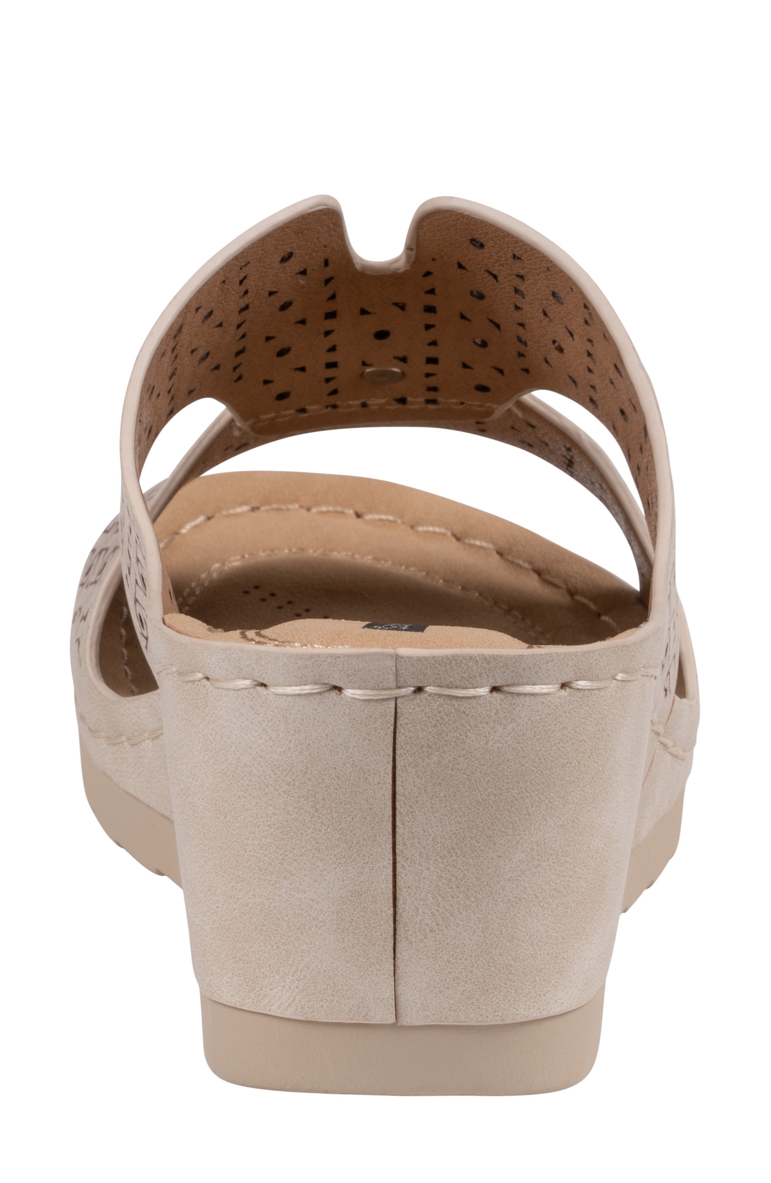 Nancia Wedge Sandal, Alternate, color, NATURAL