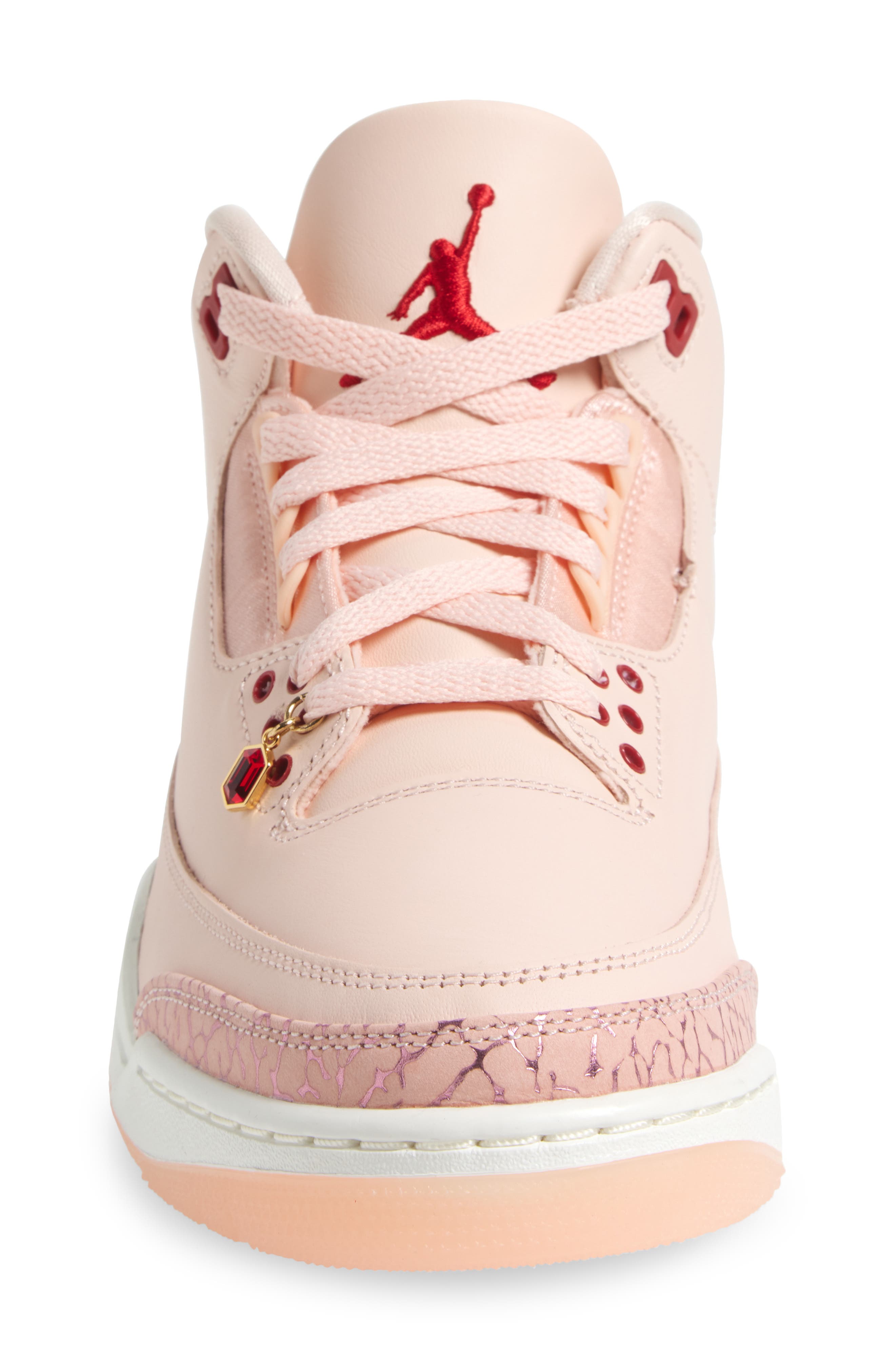 Air Jordan 3 Retro Sneaker, Alternate, color, 600 WSHCRL/GYMRED