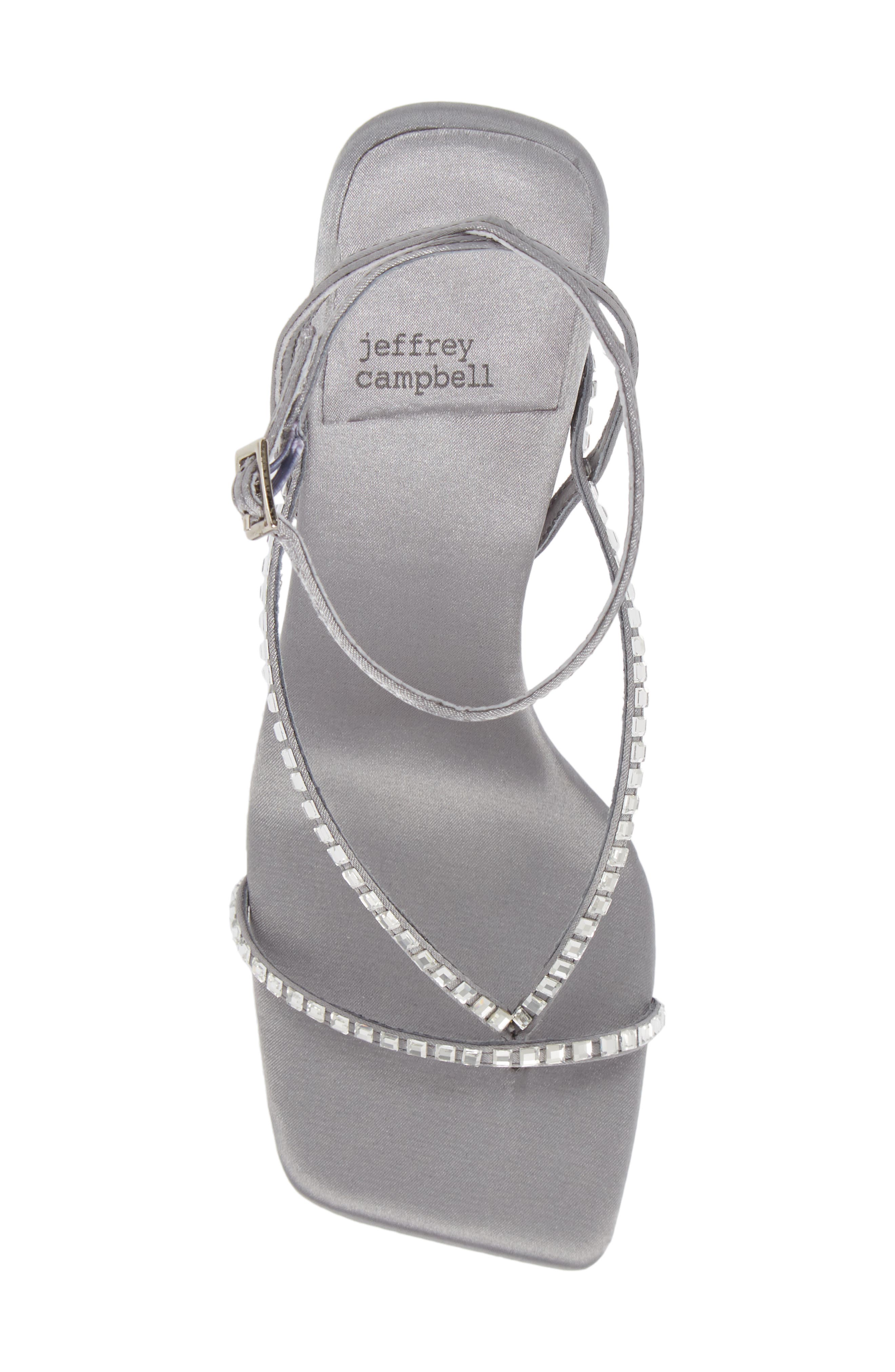 Fluxx-J Embellished Strappy Sandal, Alternate, color, GREY SATIN SILVER