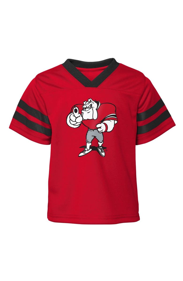Outerstuff Preschool Red Georgia Bulldogs Two-Piece Red Zone Jersey & Pants Set, Alternate, color, 