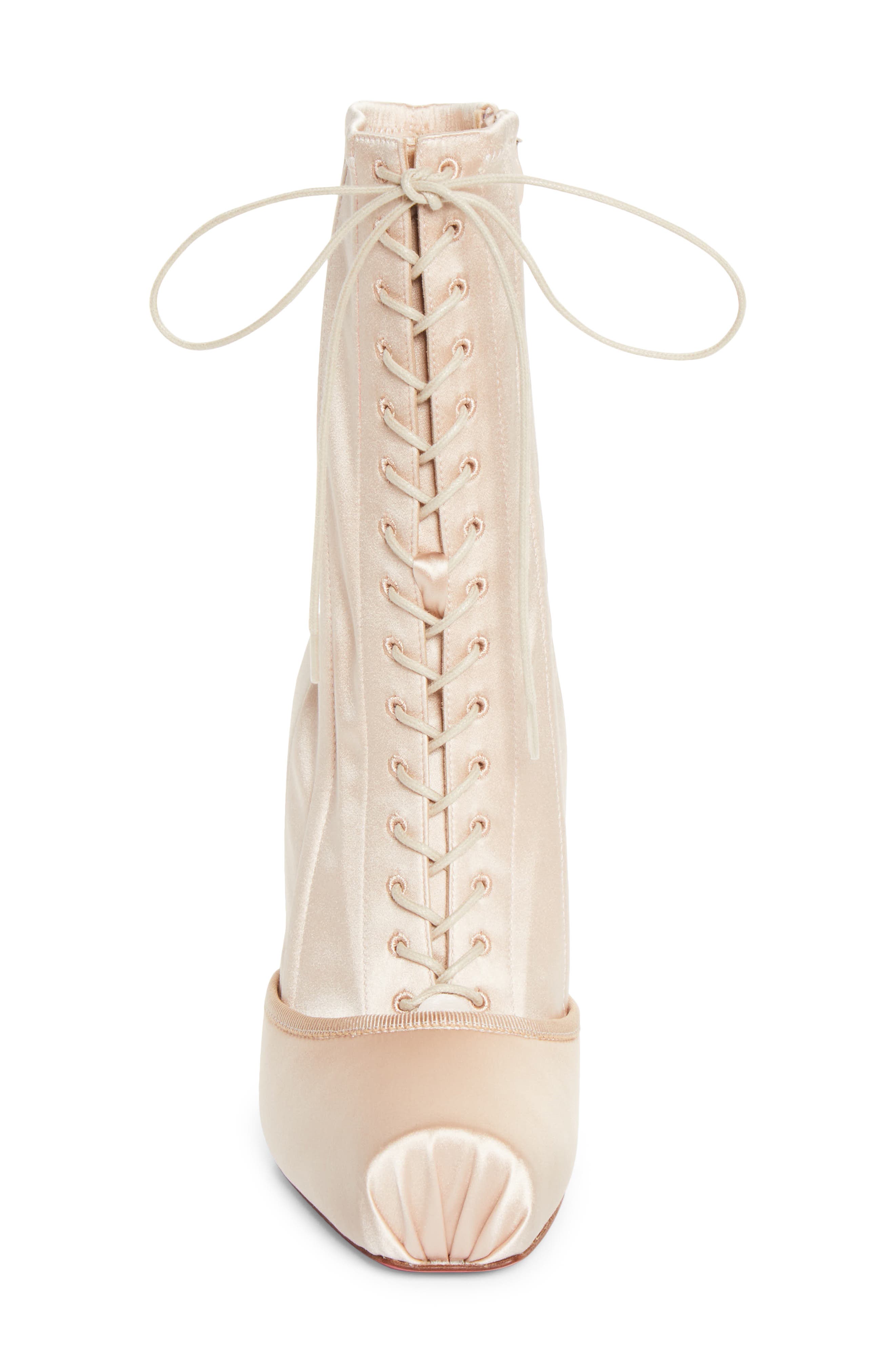 Cassia Pavlova Lace-Up Bootie, Alternate, color, BLUSH