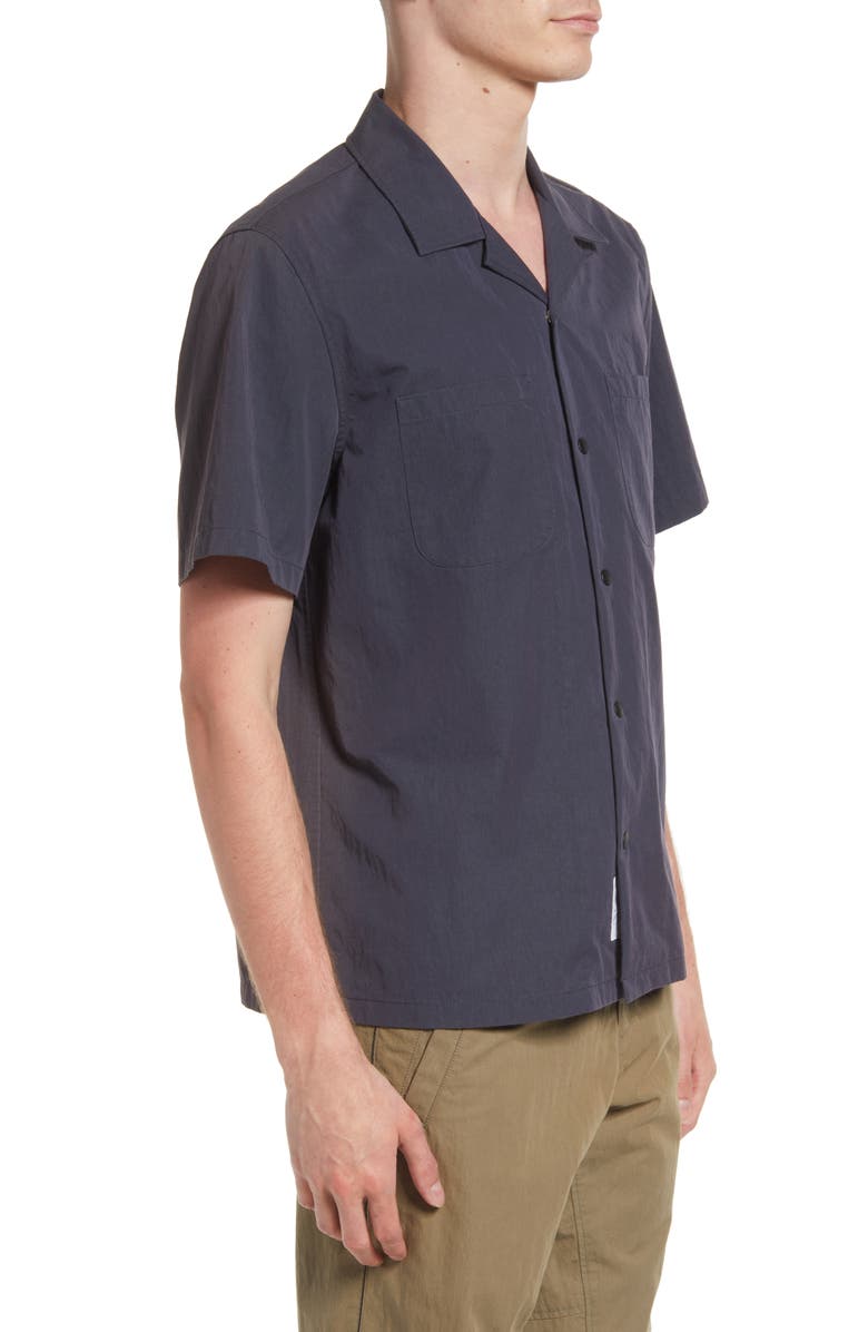 rag & bone Avery Cotton Paperweight Snap Front Shirt, Alternate, color,