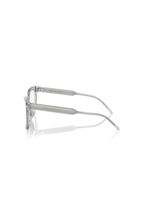 Giorgio Armani 52mm Cat Eye Optical Glasses In Gray