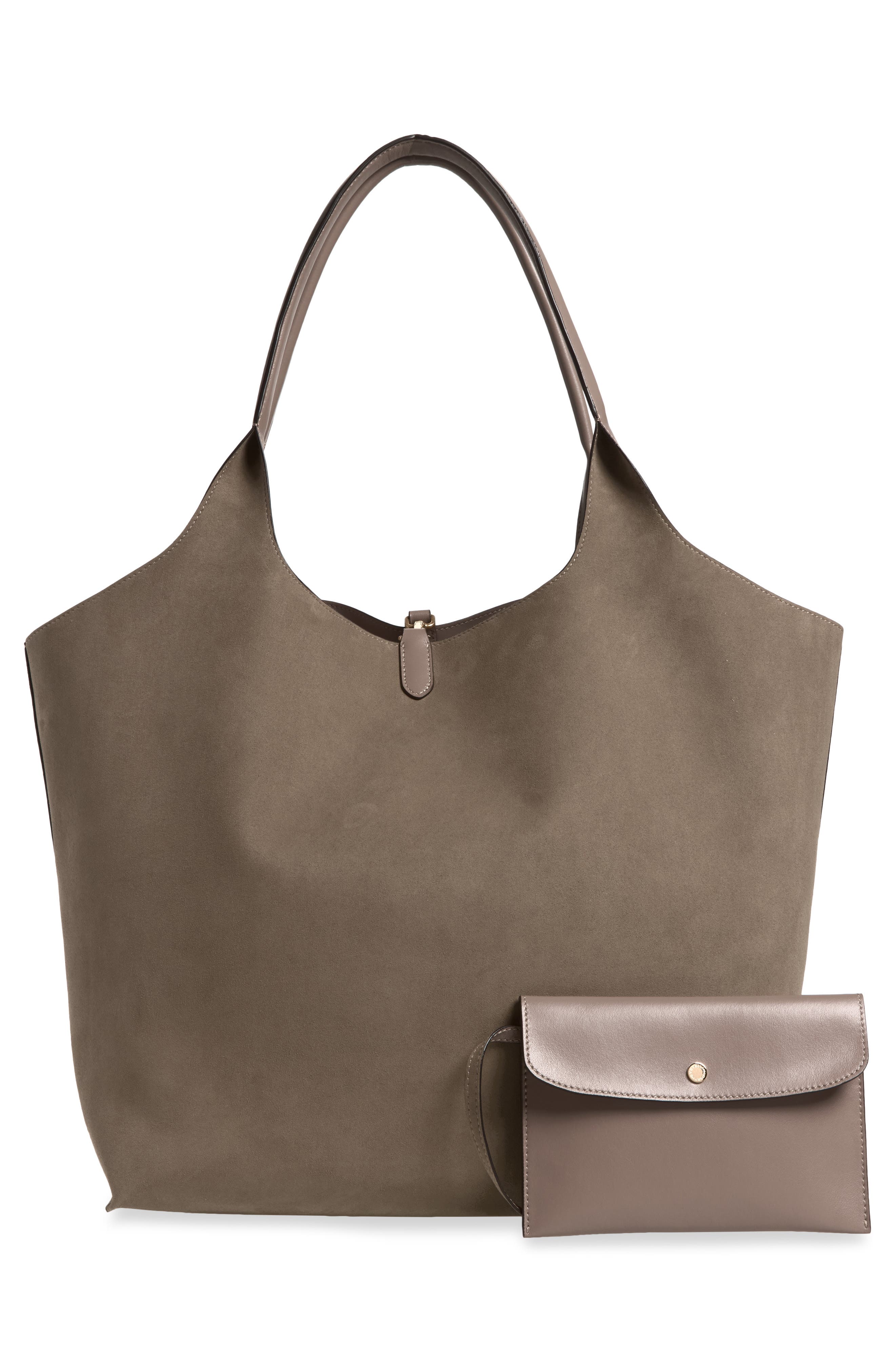 Logo Reversible Tote with Pouch, Alternate, color, MOSS