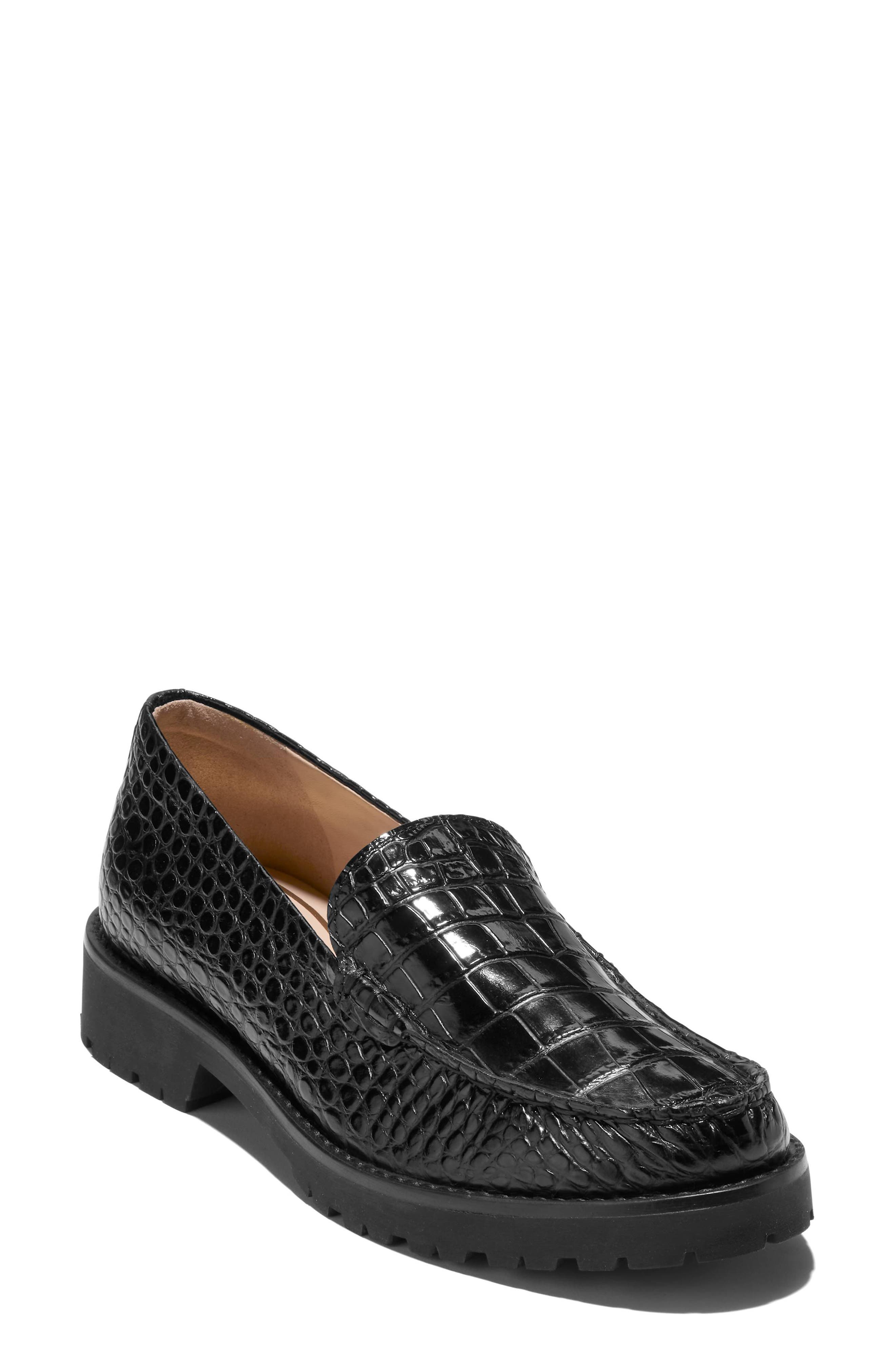 Cole Haan Thelle Croc Embossed Loafer (Women) | Nordstrom