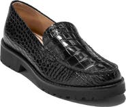 Cole Haan Thelle Croc Embossed Loafer