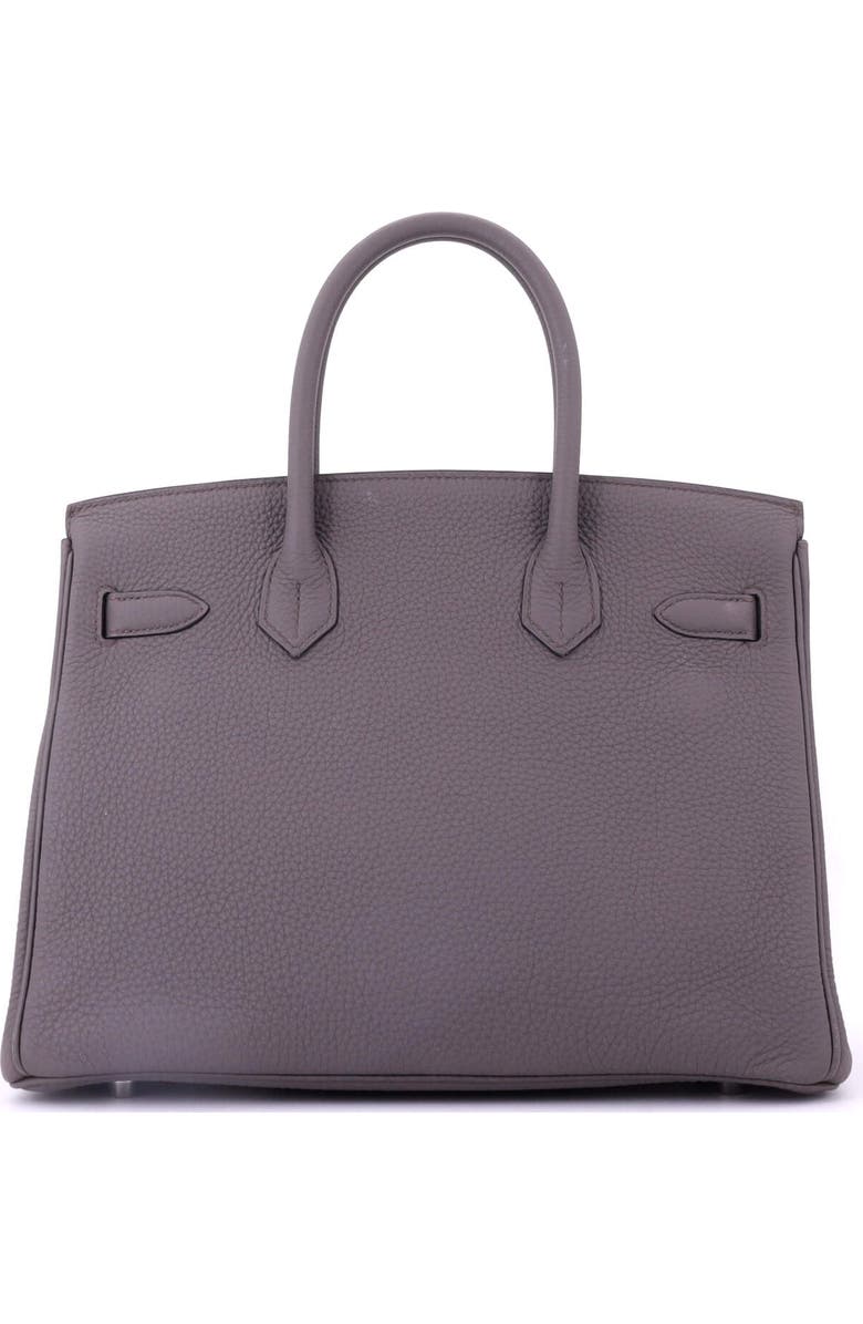 Pre-Owned Hermes Birkin Handbag Grey Togo with Palladium Hardware 30, Alternate, color, Etain