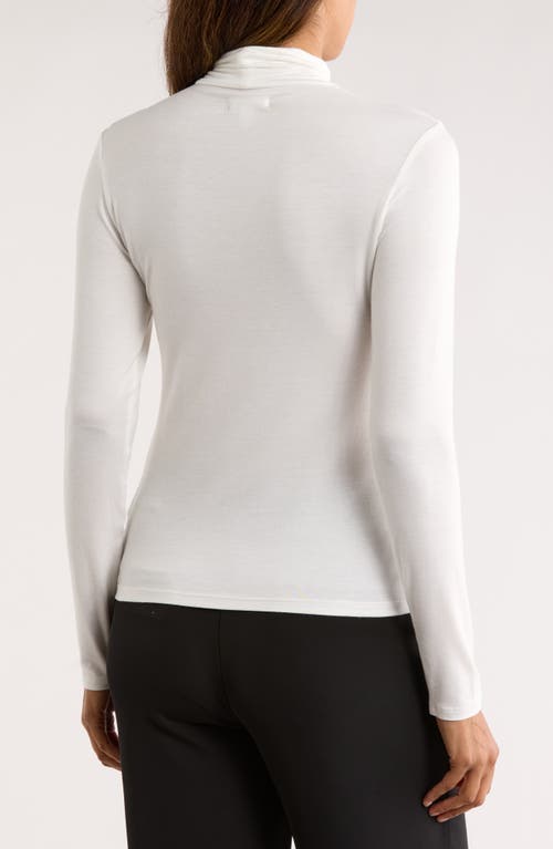 Nordstrom Rack Long Sleeve Turtleneck Top In White