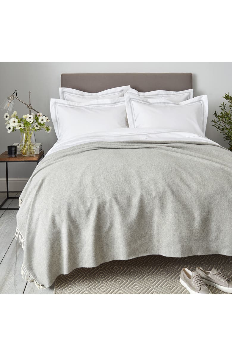 The White Company Luxury Wool & Cashmere Throw, Main, color,