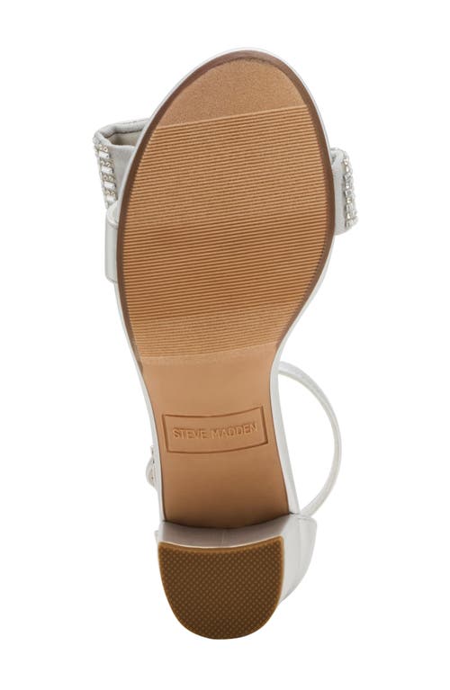 Steve Madden Kids' Jabigal Ankle Strap Sandal In Silver