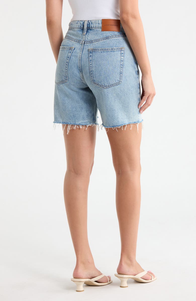Lucky Brand Baggy Denim Bermuda Shorts, Alternate, color, Come Up Wash