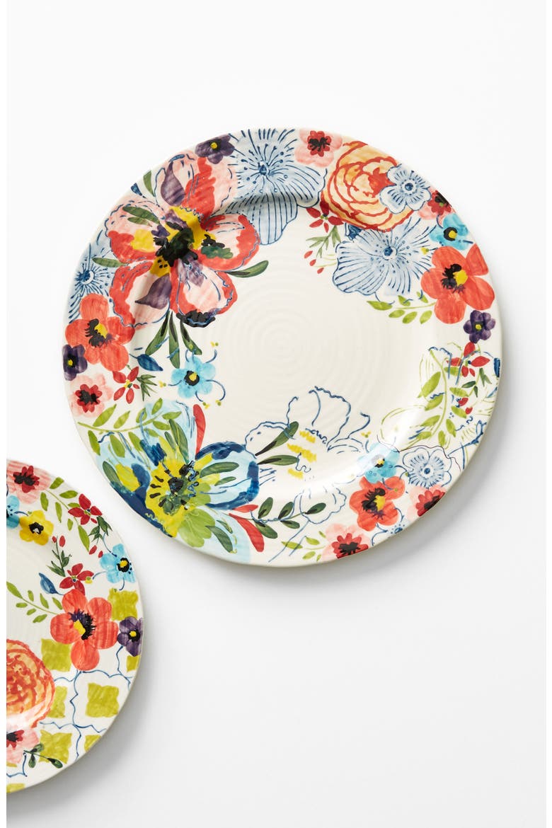 Anthropologie Sissinghurst Castle Dinner Plate, Alternate, color, NAVY MULTI