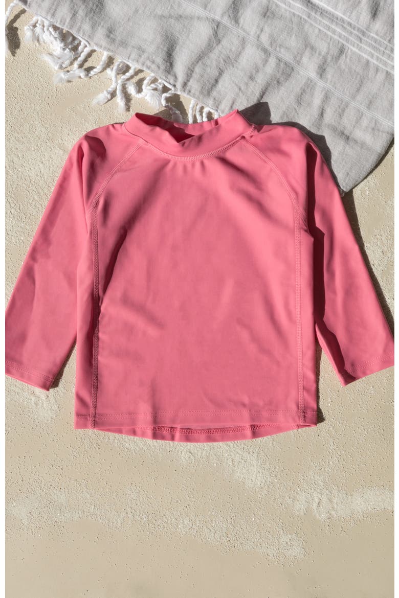 Long Sleeve Rash Guard, UPF 50+ Swim Shirt, Alternate, color, PINK