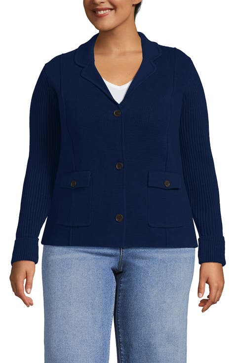 Drifter Ribbed Collared Blazer Sweater