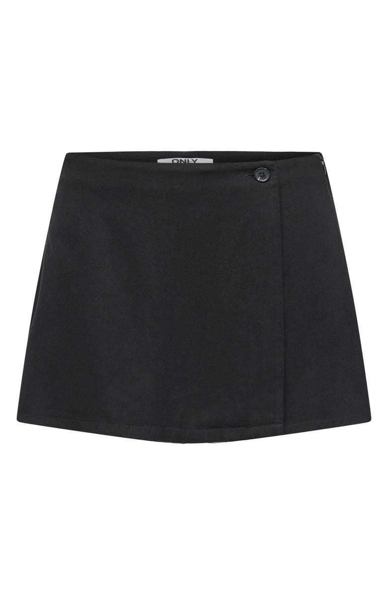 Only Onlcaro High Waist Skort, Alternate, color, Black