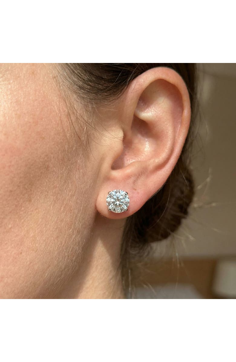 Bliss Diamond 2 1/2Ct T.W. Lab Grown Diamond Screw Back 14k Gold Studs, Alternate, color, 14K White Gold