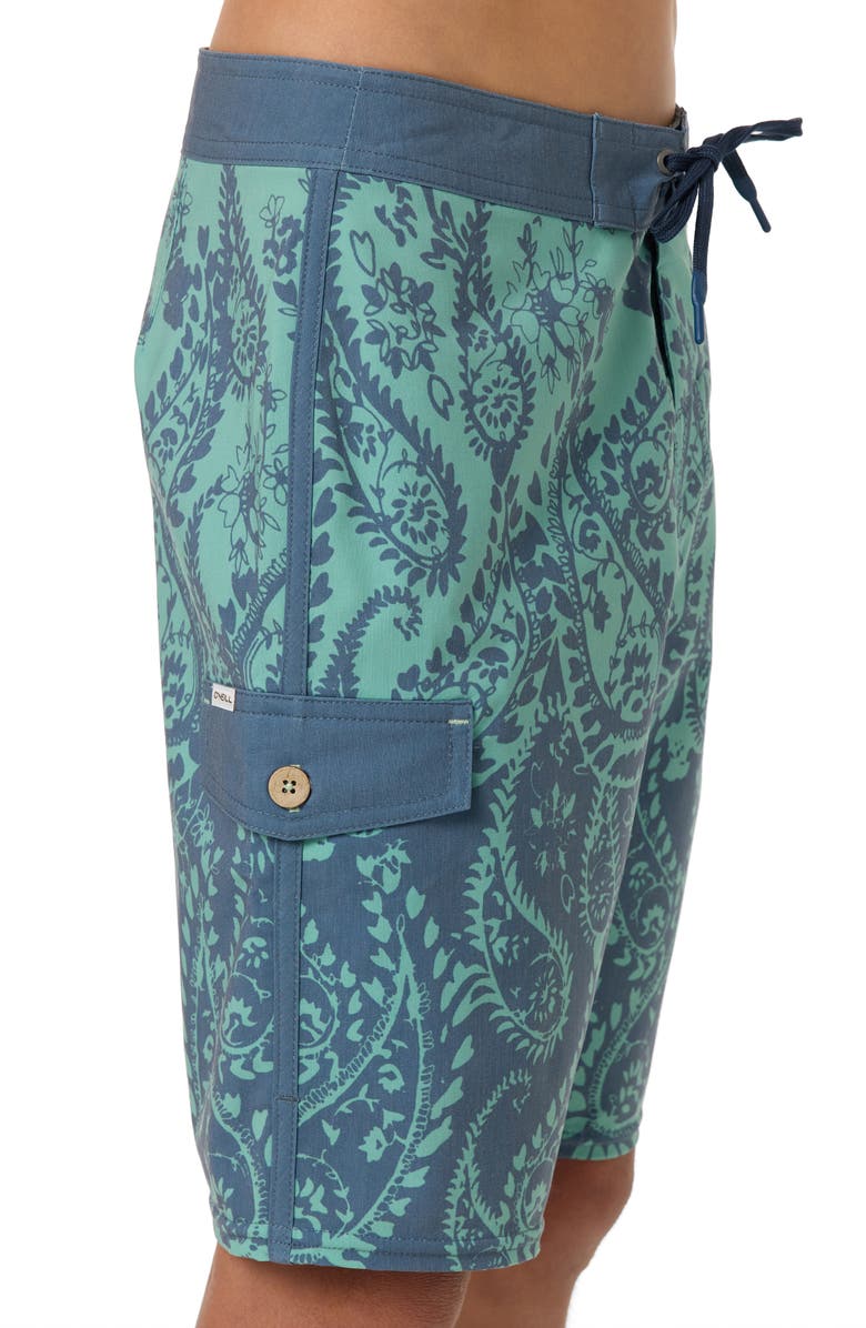 O'Neill Kids' Lineup Board Shorts, Alternate, color, Malachite Green