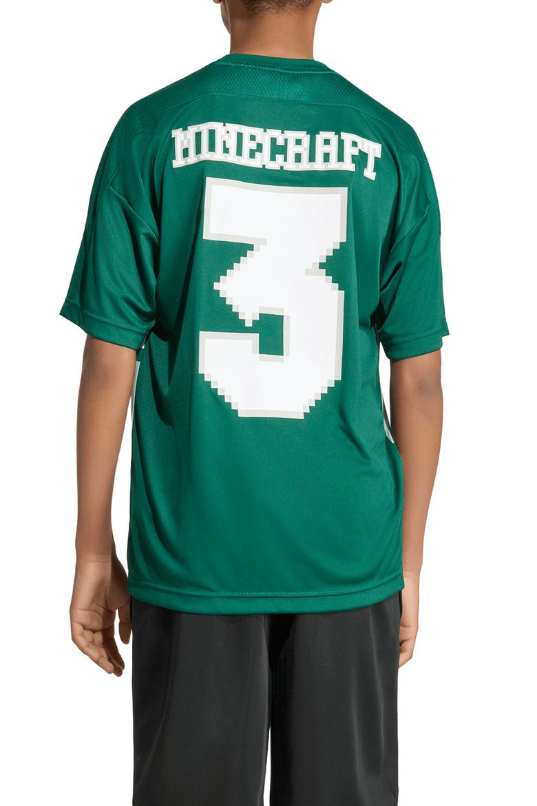 x Minecraft Kids' Graphic Print T-Shirt, Alternate, color, COLLEGIATE GREEN